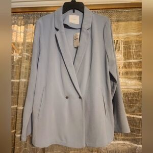 Elodie Womens Blue Blazer Size L